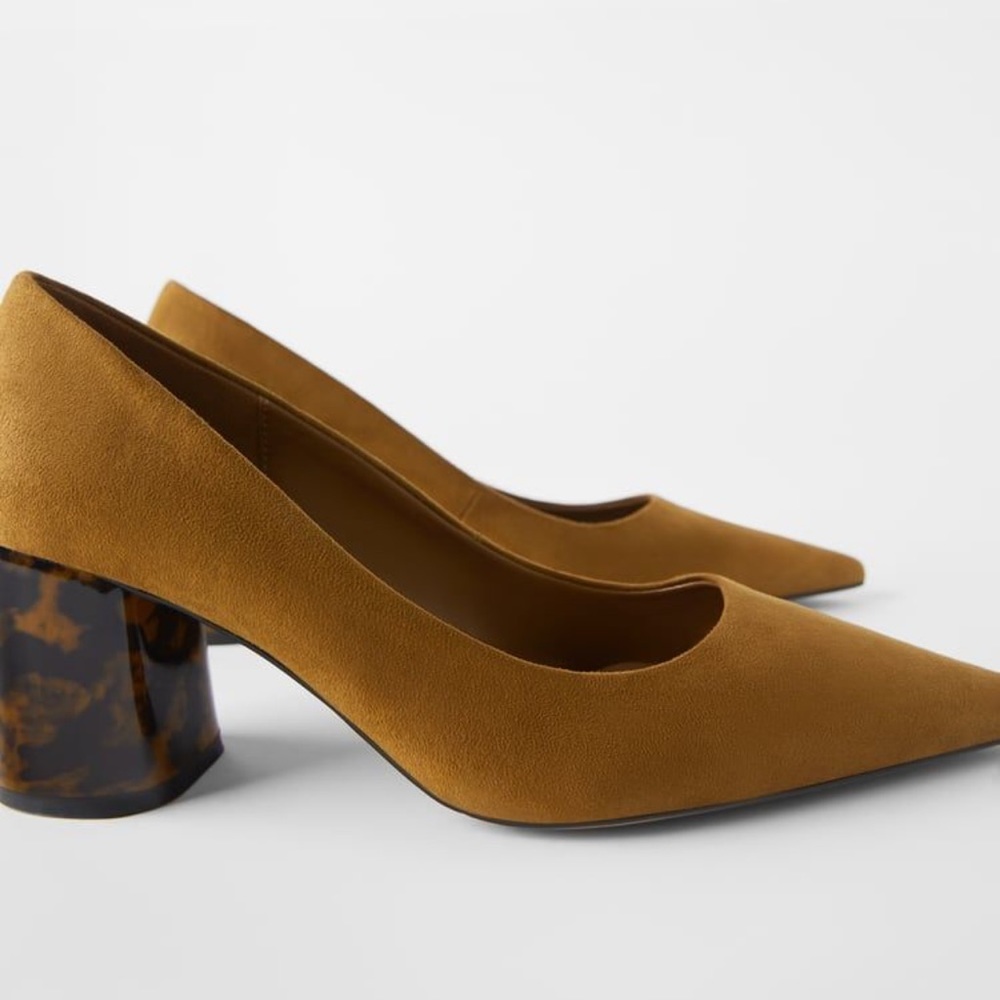 Zara tortoise shell heel